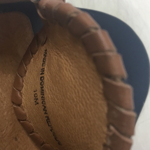 Navy Blue Jack Rogers Wedges - Picture 5 of 8